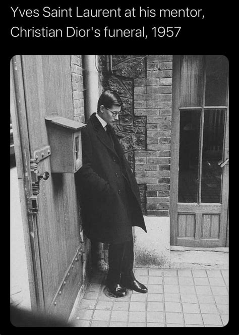 yves saint laurent at christian dior funeral